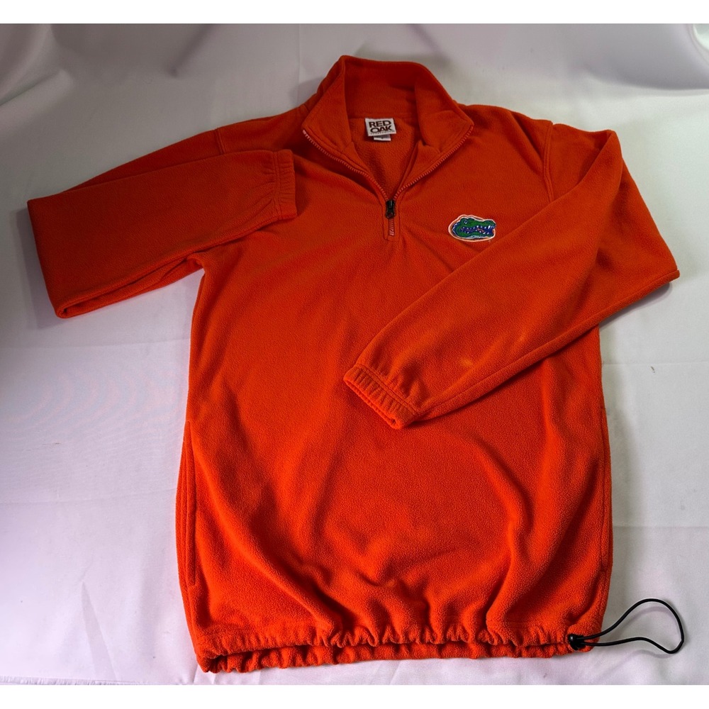 Florida Gators NCAA Red Oak Sm Sportswear Orange Fleece 1/4 Zip‎ Pullover Jacket